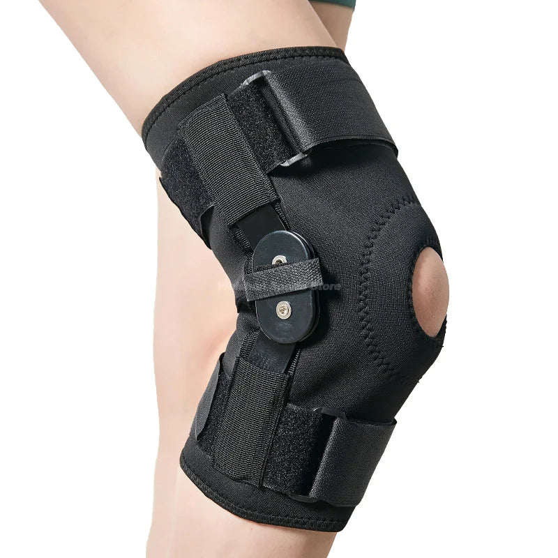 מגן ברך אורתופדי עם צירים ותומכי צד
