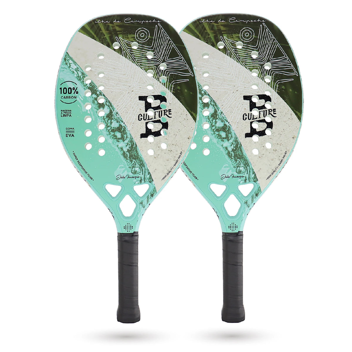 מחבט Beach Tennis מקרבון מלא
