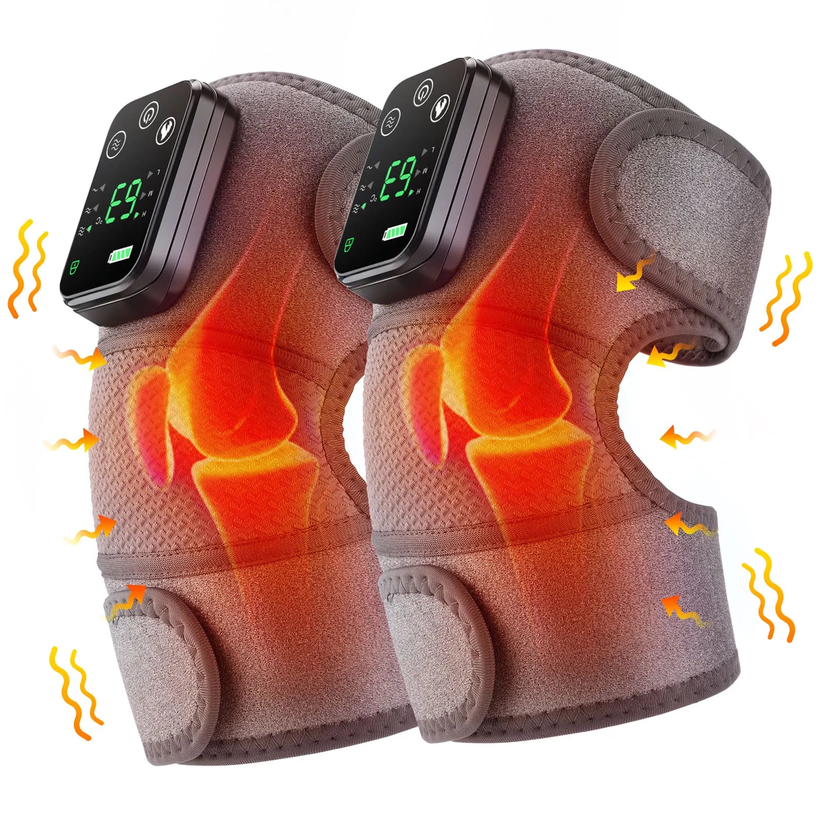 כרית עיסוי חשמלית מחממת לברך
