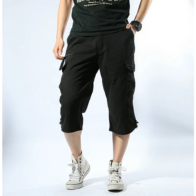 מכנסי קארגו ארוכים לגברים
